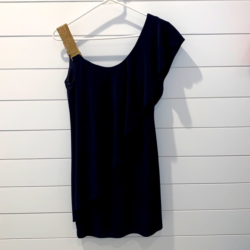 Betsy Adam Navy Cocktail Dress Size 2P